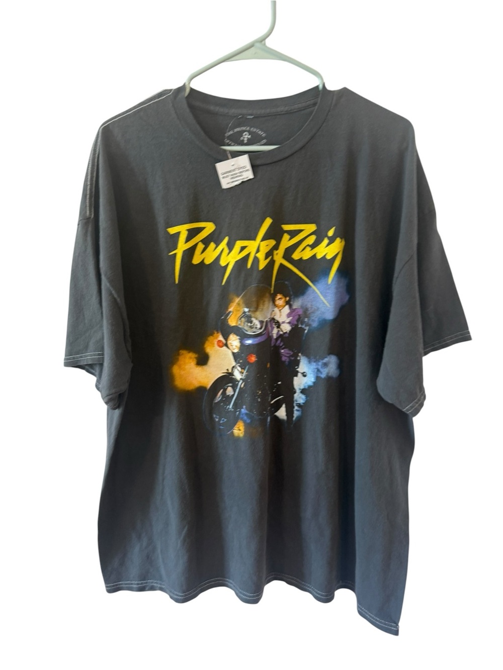Purple Rain Graphic Short Sleeve T-Shirt - Black